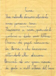 Andrea Pazienza Tema, p. 1, ca 1962